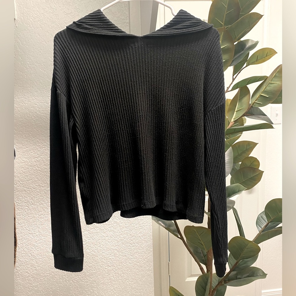 🤍Cozy Ribbed Hooded Pullover🤍